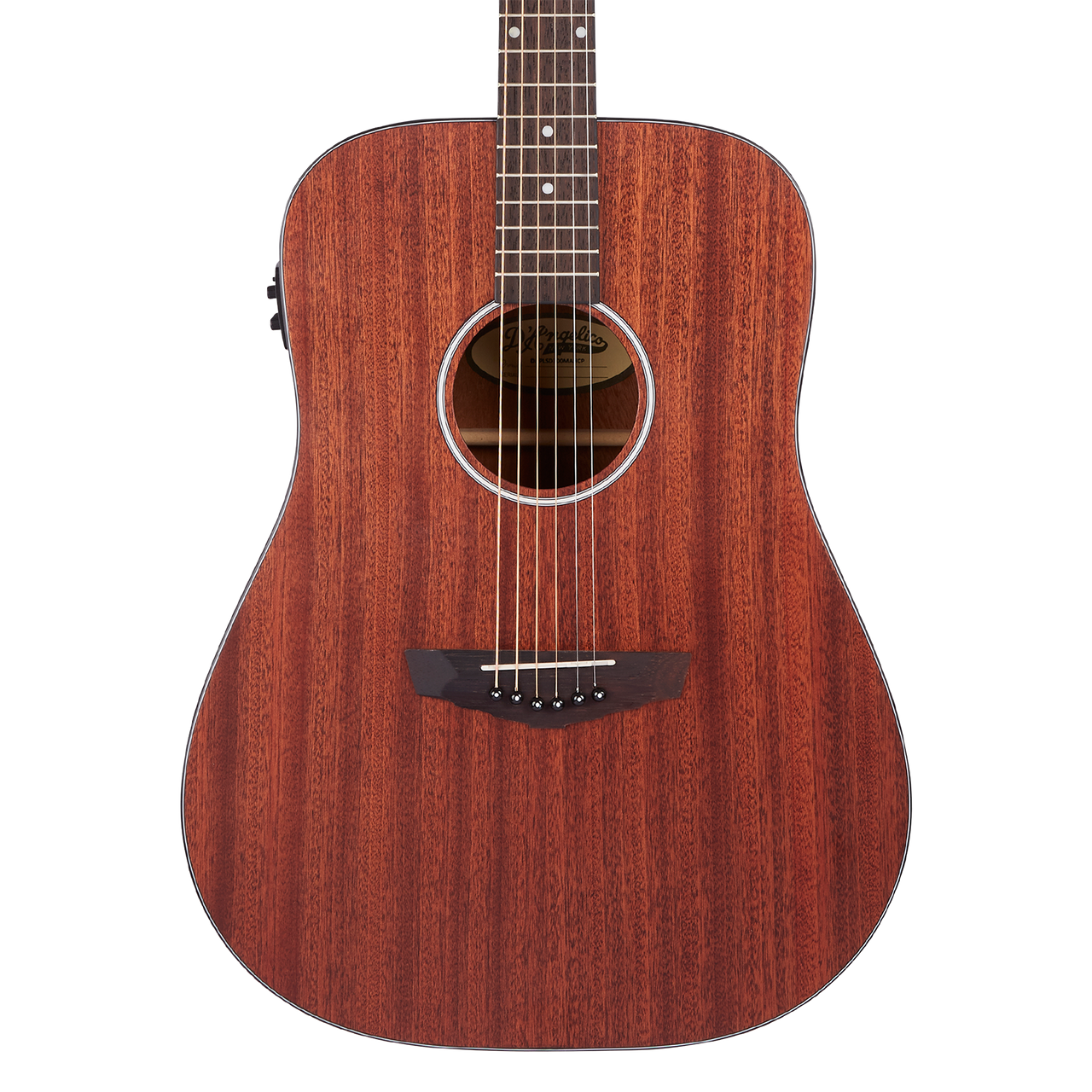 The Dâ€™Angelico Lexington LS Dreadnought E (DAPLSD300MAHCP) offers classic dreadnought power with the warmth of a mahogany body and a smooth satin finish. Its LS design provides comfortable playability, while onboard electronics ensure clean, natural tone when amplified. Ideal for strummers, singer-songwriters, and players wanting a reliable, great-sounding everyday acoustic.