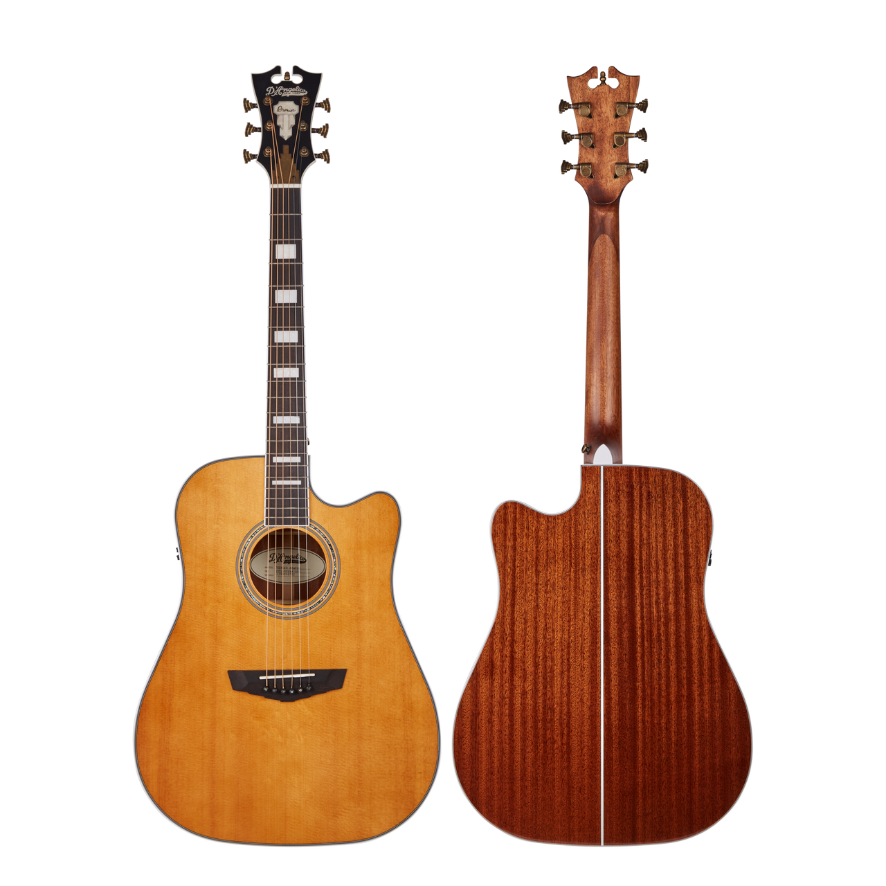 The DÃ¢â‚¬â„¢Angelico Bowery Dreadnought CE (DAPD500VNATAPS) offers powerful projection and warm dreadnought resonance with the convenience of a cutaway for upper-fret access. Its Vintage Natural finish showcases classic acoustic styling, while quality electronics deliver clear amplified tone. Perfect for performers, worship players, and singer-songwriters needing balance, clarity, and stage-ready functionality.