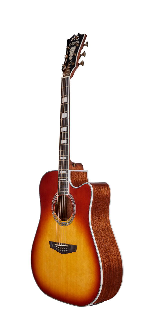 The Dâ€™Angelico Bowery Dreadnought CE (DAPD500ITBAPS) features a full-size dreadnought body with a cutaway for enhanced upper-fret access. Its Iced Tea Burst finish adds vintage character and stage-ready visual appeal. With strong projection, warm acoustic tone, and quality electronics, i-s ideal for live performers, singer-songwriters, and players seeking a bold, reliable acoustic-electric guitar.