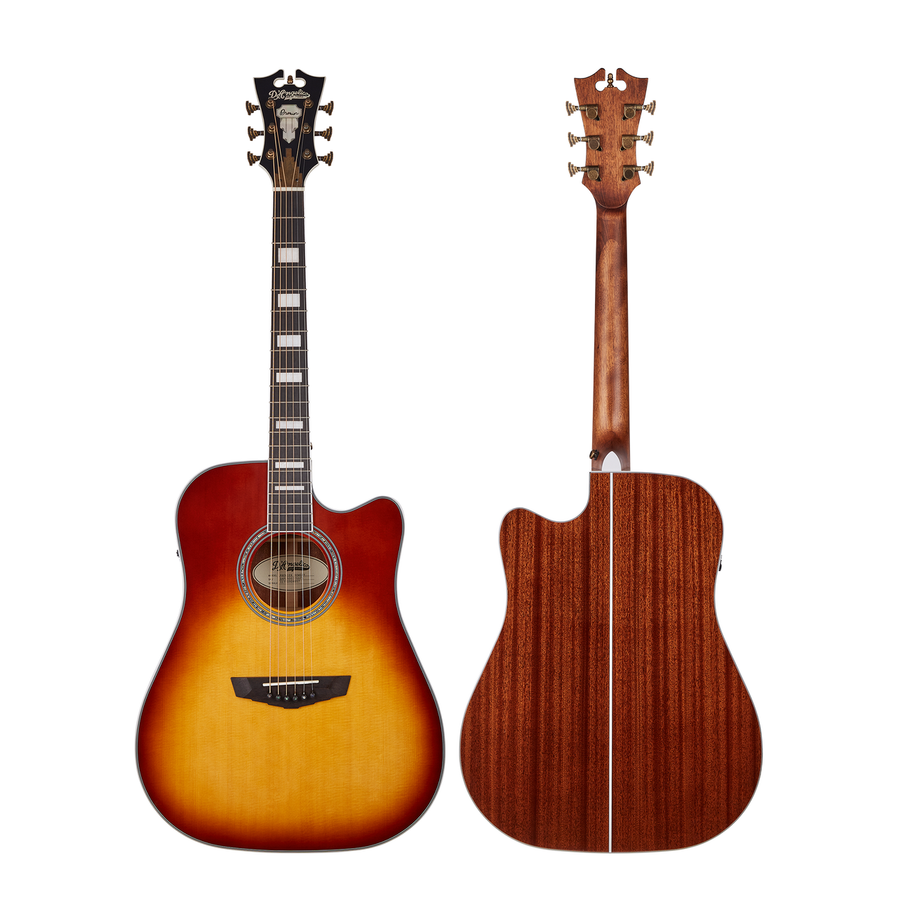 The Dâ€™Angelico Bowery Dreadnought CE (DAPD500ITBAPS) features a full-size dreadnought body with a cutaway for enhanced upper-fret access. Its Iced Tea Burst finish adds vintage character and stage-ready visual appeal. With strong projection, warm acoustic tone, and quality electronics, i-s ideal for live performers, singer-songwriters, and players seeking a bold, reliable acoustic-electric guitar.