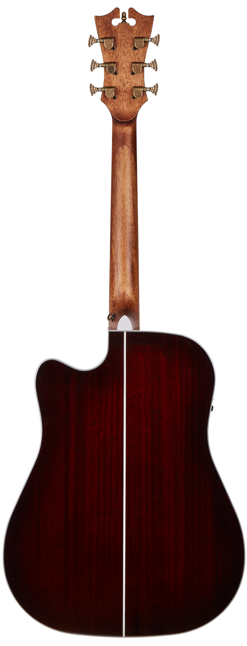 The Dâ€™Angelico Bowery Dreadnought CE (DAPD500TBCBAPS) features a bold Trans Black Cherry Burst finish paired with a full-size dreadnought body for rich lows, strong projection, and classic acoustic warmth. The cutaway design allows easy upper-fret access, while the onboard electronics deliver clear, natural amplified soundâ€”making it ideal for stage use, worship settings, and songwriting.