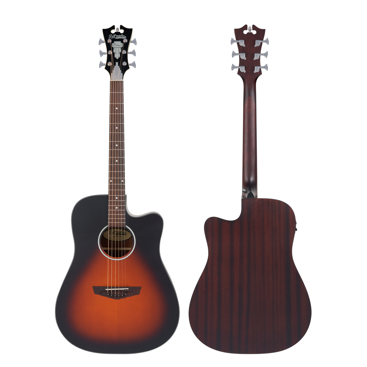 D'Angelico Bowery LS Dreadnought CE - Satin Vintage Sunburst (DAPLSD500SVSBCP) | Musician Madness
