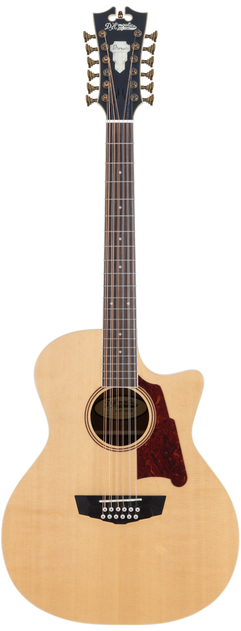 The Dâ€™Angelico Fulton Grand Auditorium 12-String CE (DAPG212NATAP) features a full, shimmering 12-string voice with a comfortable Grand Auditorium body shape. The Natural finish highlights its classic acoustic look, while the cutaway provides easy access to upper frets. High-quality electronics deliver clear, balanced amplified toneâ€”making this guitar ideal for live performances, studio work, and players seeking rich, chorus-like acoustic texture.