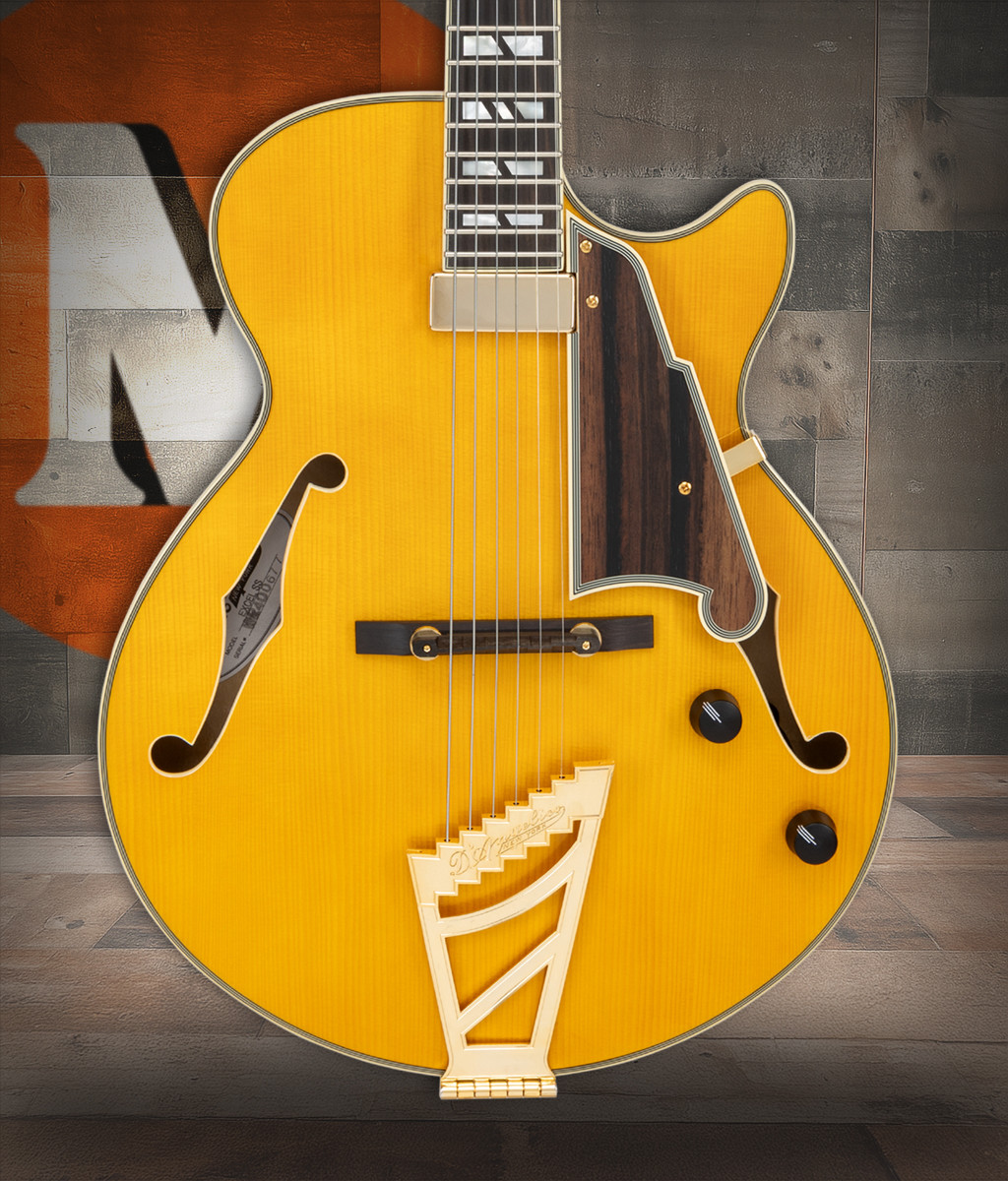D'Angelico Excel SS Thinline Hollow Body - Amber (DAESSSAMBGT) | Musician Madness