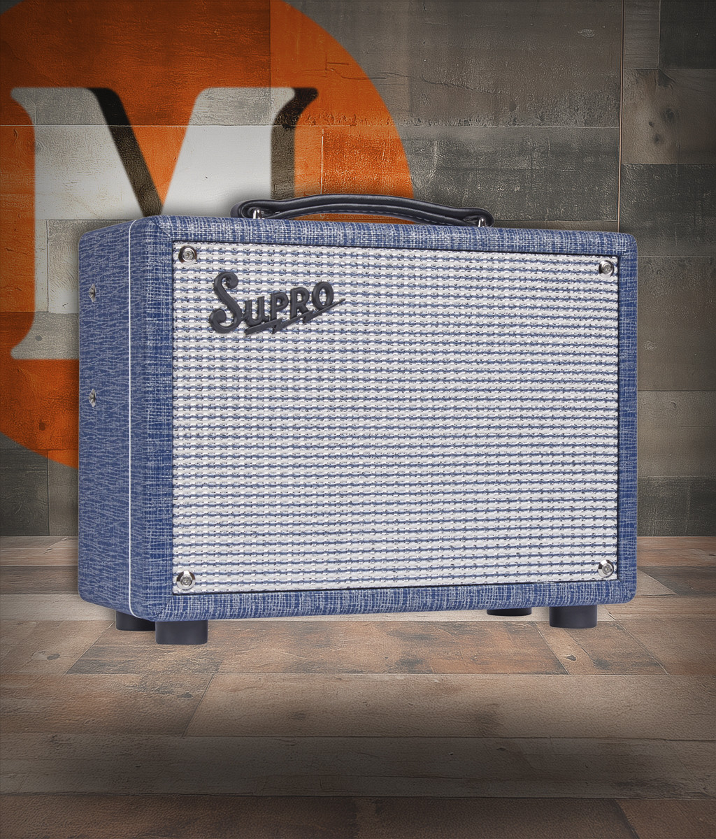 Supro 64 Reverb 5-Watt 1x8 Combo Amp - Blue Rhino (1605RJ) | Musician Madness