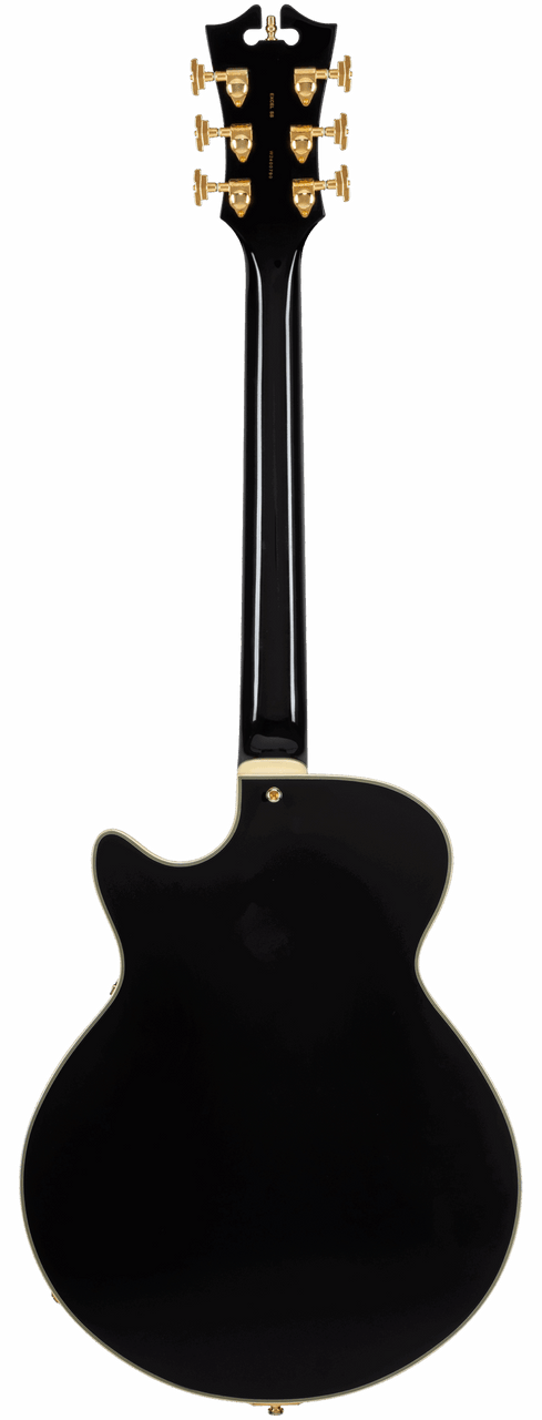 The DÃ¢â‚¬â„¢Angelico Single Cutaway Solid Black (DAESSSBK2GT) delivers classic style, warm tone, and the signature stairstep tailpiece. Shop now at Musician Madness.