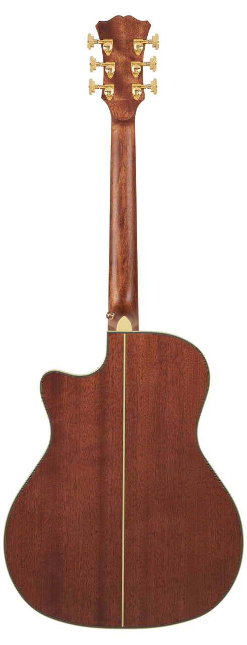 DÃ¢â‚¬â„¢Angelico Gramercy Grand Auditorium CE acoustic-electric guitar in Vintage Natural featuring a grand auditorium body, cutaway design, solid-tone construction, onboard electronics, and includes a padded gig bag.
