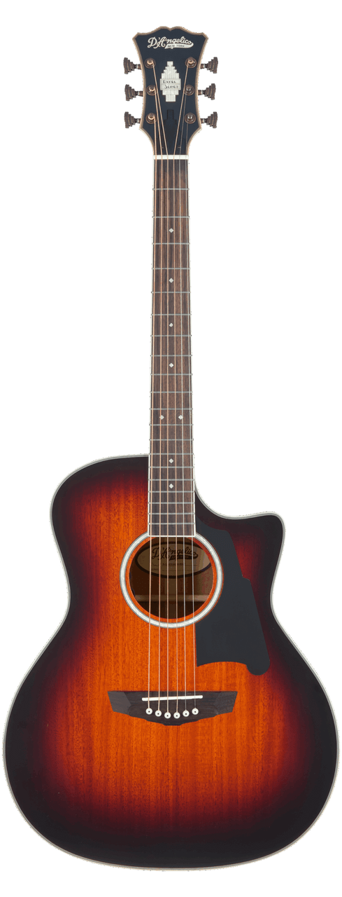 D'Angelico Excel Gramercy w/ Gig Bag - Mahogany Burst (DAEG200MHBAP) | Musician Madness