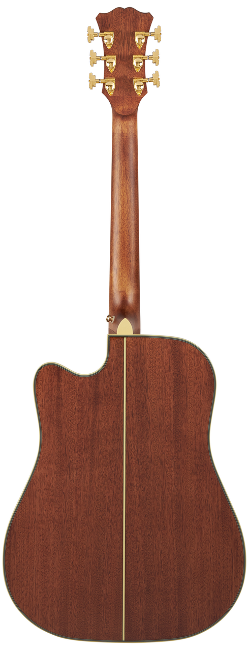 Dâ€™Angelico Bowery Dreadnought CE acoustic-electric guitar in Vintage Sunset featuring a full dreadnought body, cutaway design, vibrant sunset finish, onboard electronics, bold projection, and an included gig bag.
