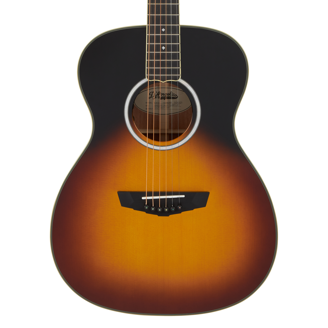 The Dâ€™Angelico Tammany Orchestra E in Vintage Sunset (DAEOMVSNGP2) delivers warm, focused tone, elegant styling, onboard electronics, and includes a gig bag. Shop Musician Madness.