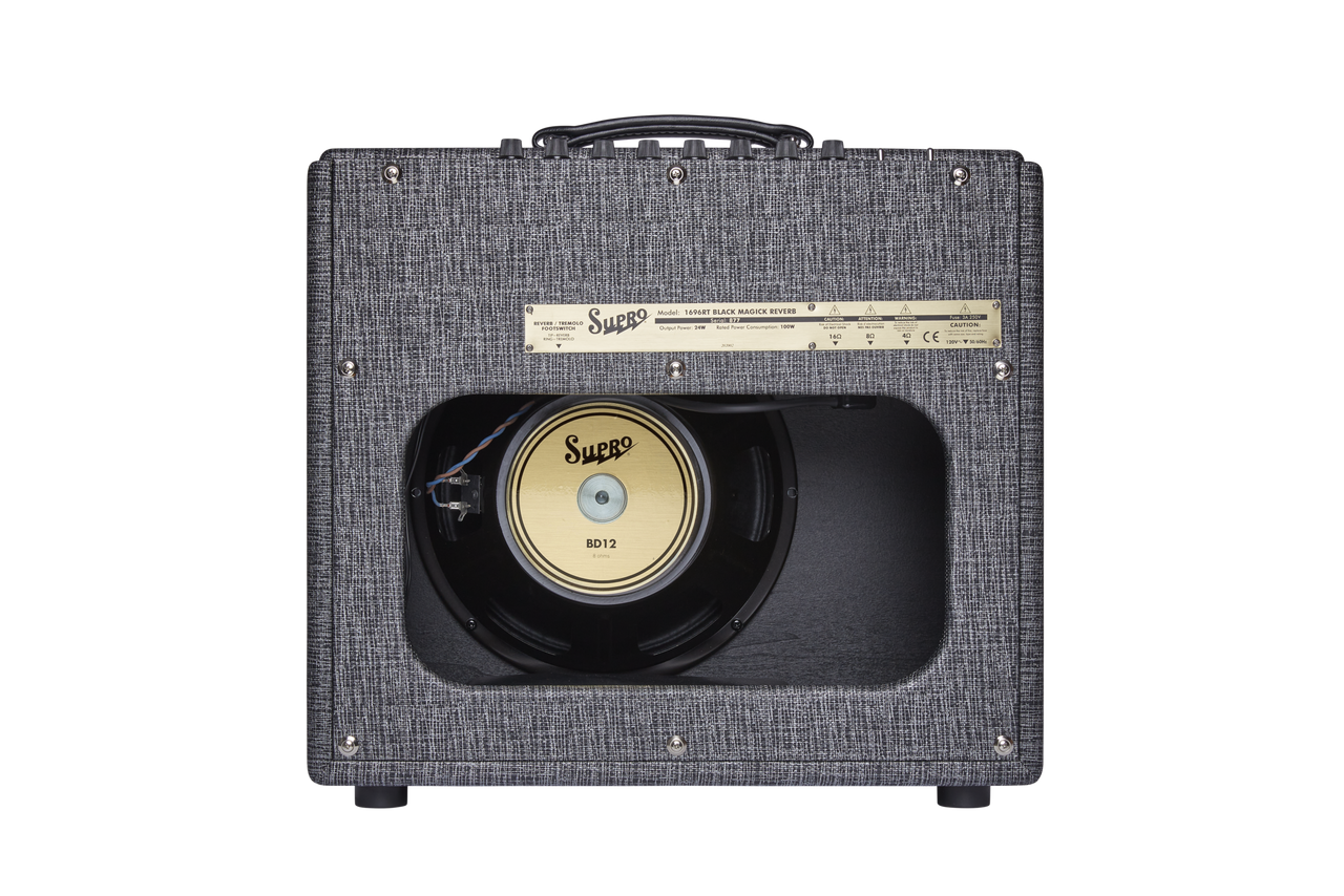 Supro Black Magick Reverb - 25W 1x12 Combo - Black Rhino (1696RT) | Musician Madness