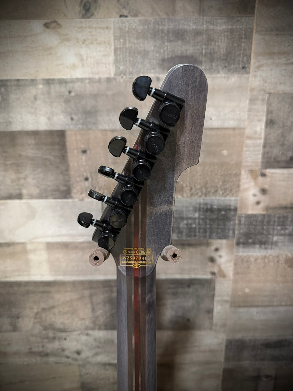 Schecter E-1 SLS Evil Twin - Satin Black Electric Guitar (1343)