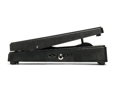 Electro-Harmonix Dual Expression Pedal featuring two independent expression outputs with selectable polarity, range controls, smooth pedal action, and compatibility with a wide range of effects units.