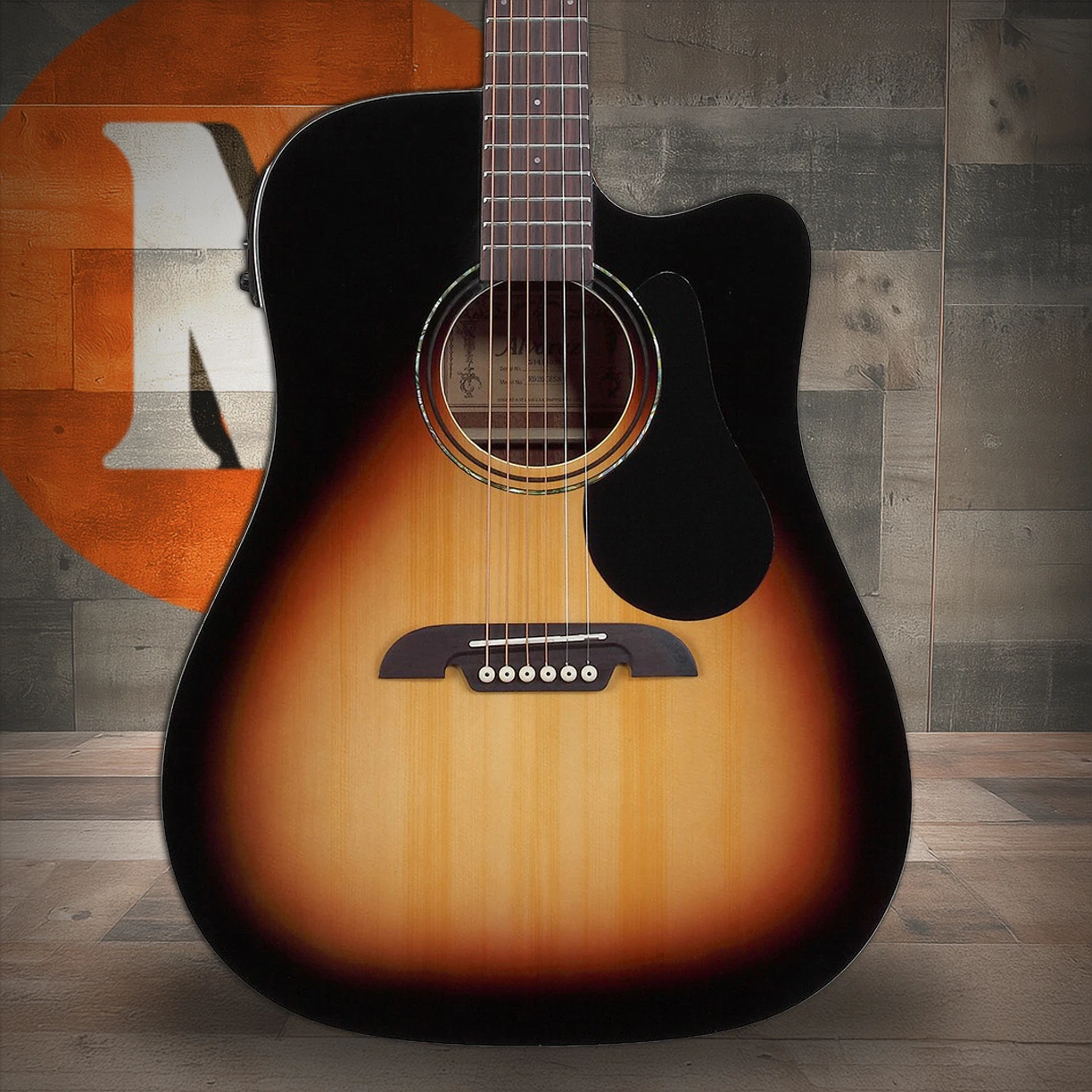 Alvarez Regent RD26CE Dreadnought Acoustic-Electric w/ Cutaway - Sunburst (RD26CESB)