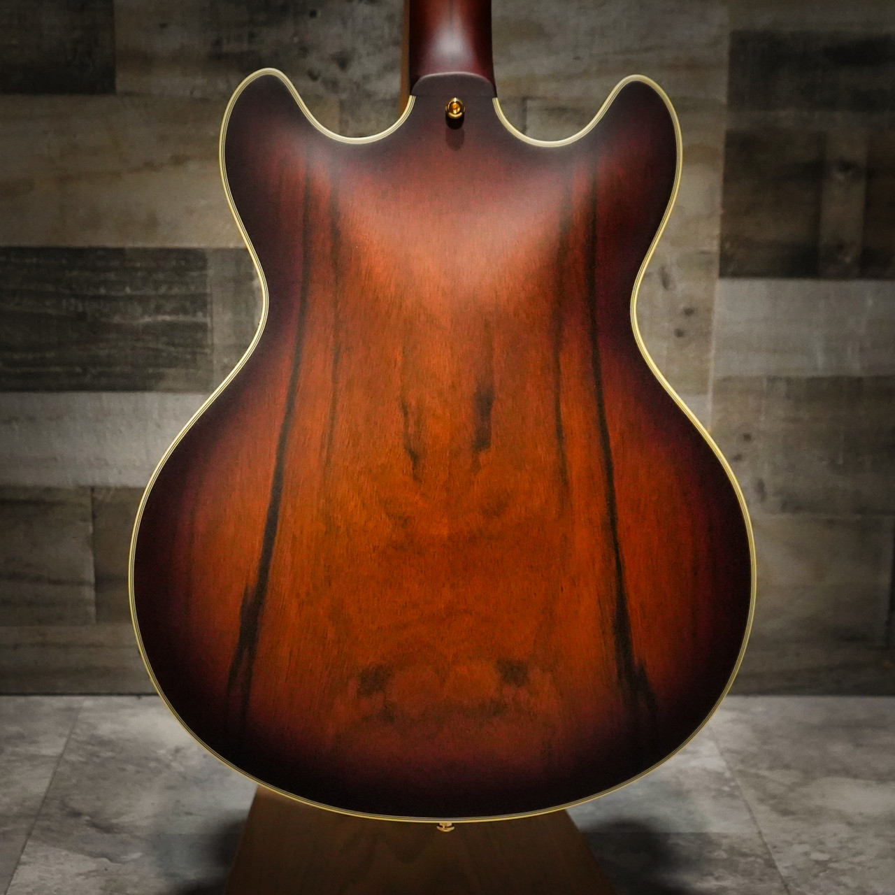 D'Angelico Deluxe DC Semi-Hollow Electric Guitar - Satin Brown Burst (DADDCSBBGS) | Musician Madness