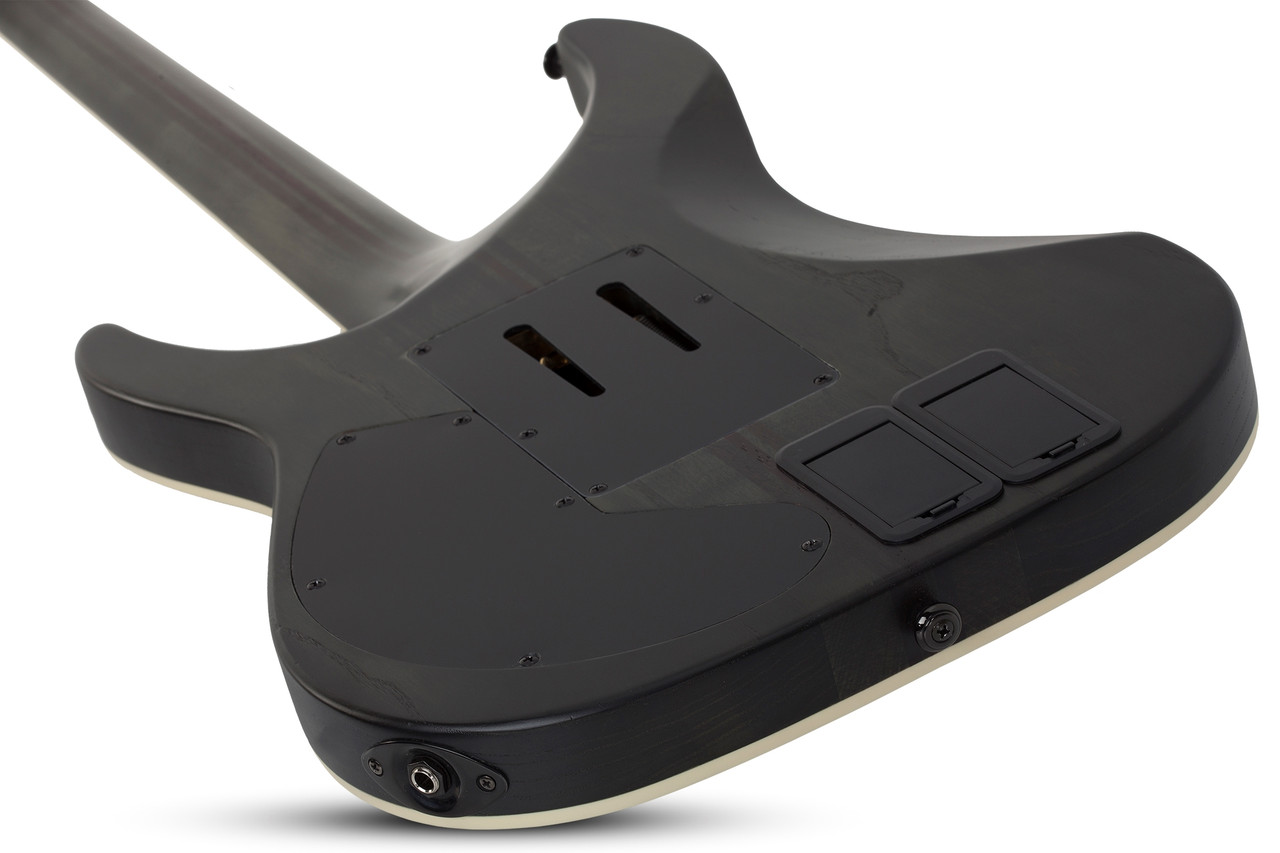 Schecter C-1 FR S SLS Elite Evil Twin Electric Guitar - Satin Black (1348) | Musician Madness