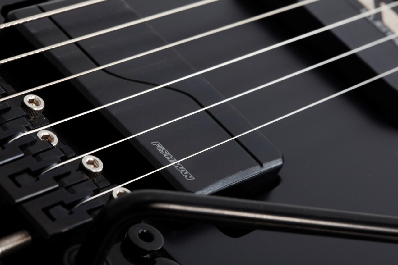Schecter C-1 FR S SLS Elite Evil Twin Electric Guitar - Satin Black (1348) | Musician Madness