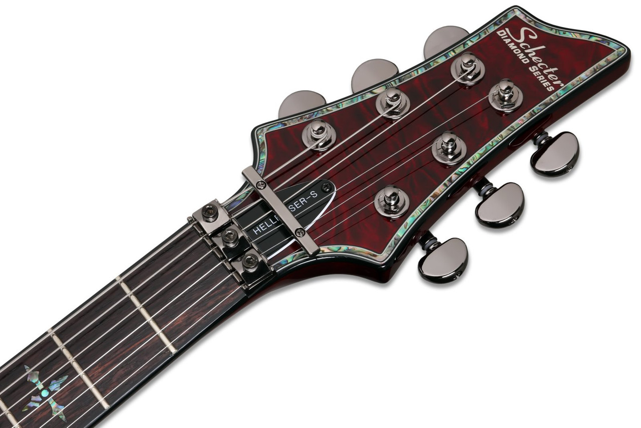 Shop the Schecter Hellraiser C-1 FR S Electric Guitar in Black Cherry (1826) at Musician Madness. Sustainiac power, Floyd Rose stability, fast shipping.