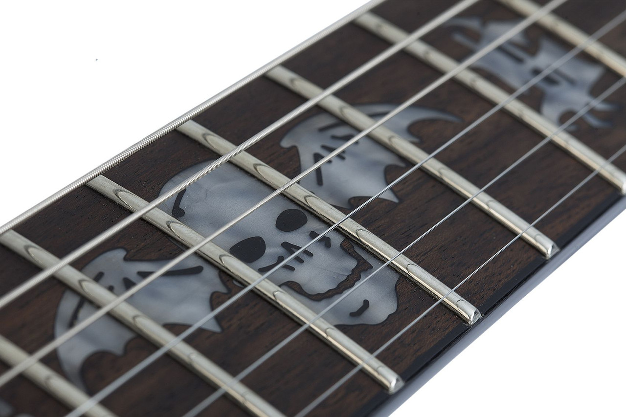 Schecter Synyster Standard Electric Guitar - Gloss Black w/ Silver Pinstripes (1739) | Musician Madness