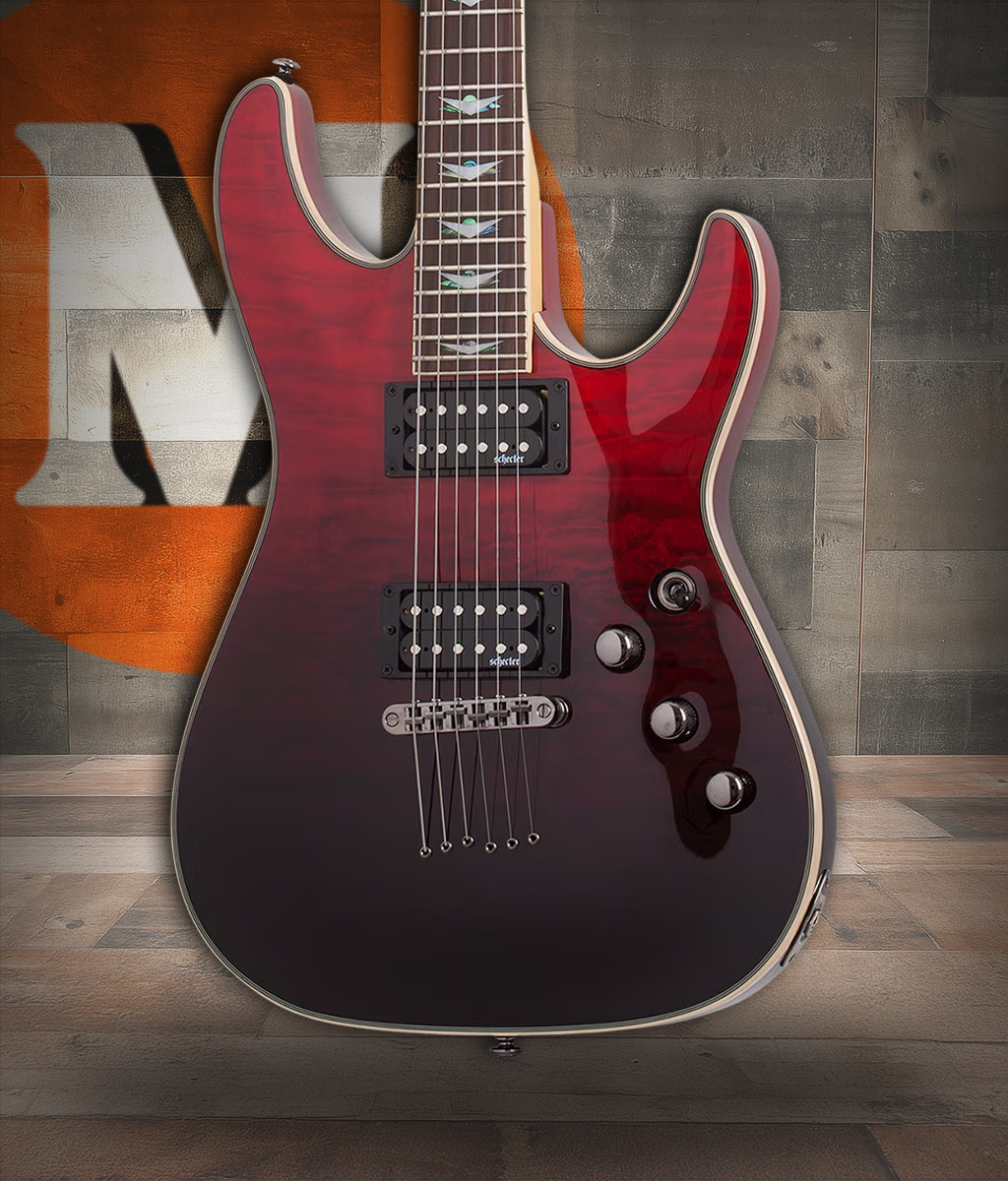 Schecter Omen Extreme-6 Electric Guitar - Blood Burst (2034) | Musician Madness