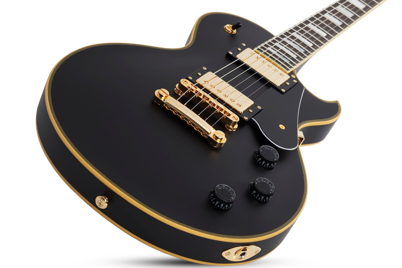 Schecter Solo-II Custom Electric Guitar - Aged Black Satin (658) | Musician Madness