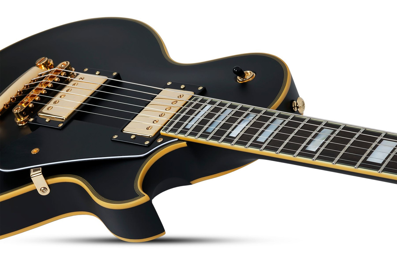 Schecter Solo-II Custom Electric Guitar - Aged Black Satin (658) | Musician Madness