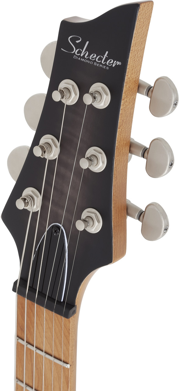 Schecter C-1 Standard Plus Electric Guitar - Transparent Black Burst (3936) | Musician Madness