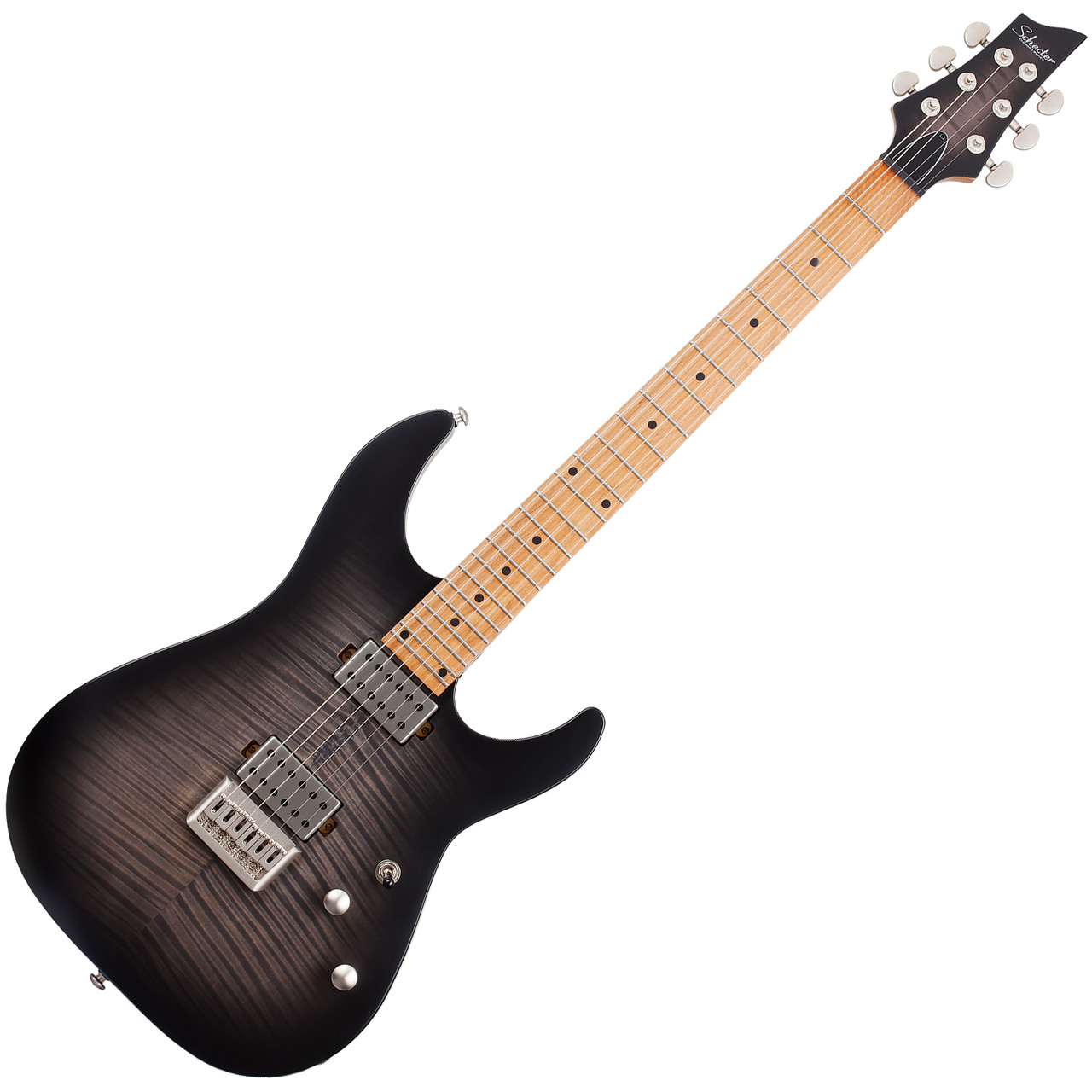 Schecter C-1 Standard Plus Electric Guitar - Transparent Black Burst (3936) | Musician Madness