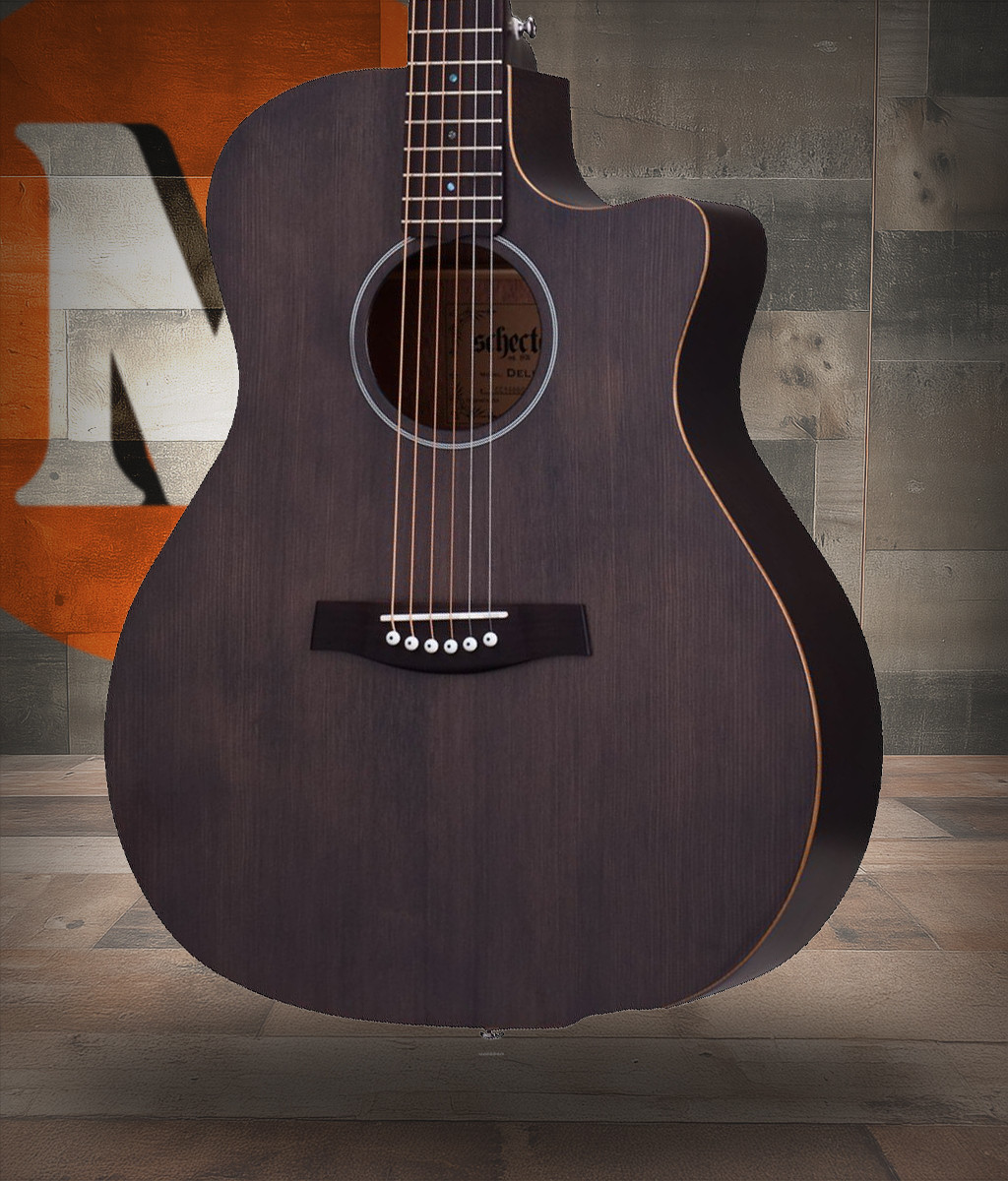 Shop the Schecter Deluxe Acoustic Electric Guitar in Satin See Thru Black (3716) at Musician Madness. Smooth playability, clean tone, and fast shipping.