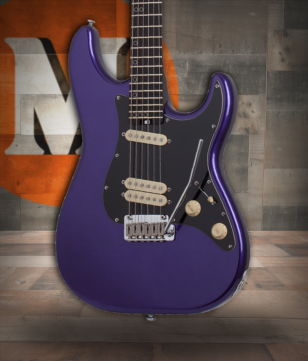 Schecter MV-6 Electric Guitar - Metallic Purple (4200) | Musician Madness