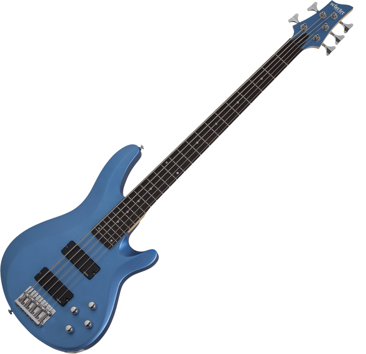 Shop the Schecter C-5 Deluxe Electric Bass in Satin Metallic Light Blue (588) at Musician Madness. Smooth playability, extended range, fast shipping.