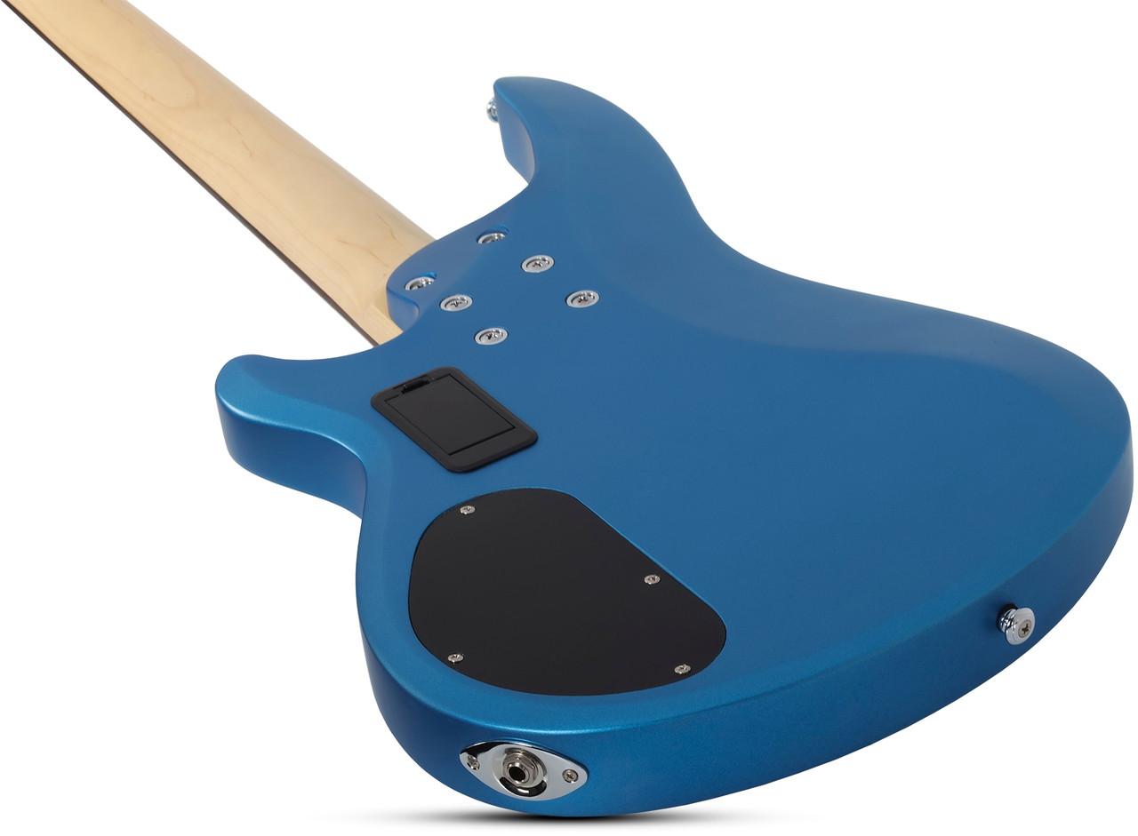 Shop the Schecter C-5 Deluxe Electric Bass in Satin Metallic Light Blue (588) at Musician Madness. Smooth playability, extended range, fast shipping.