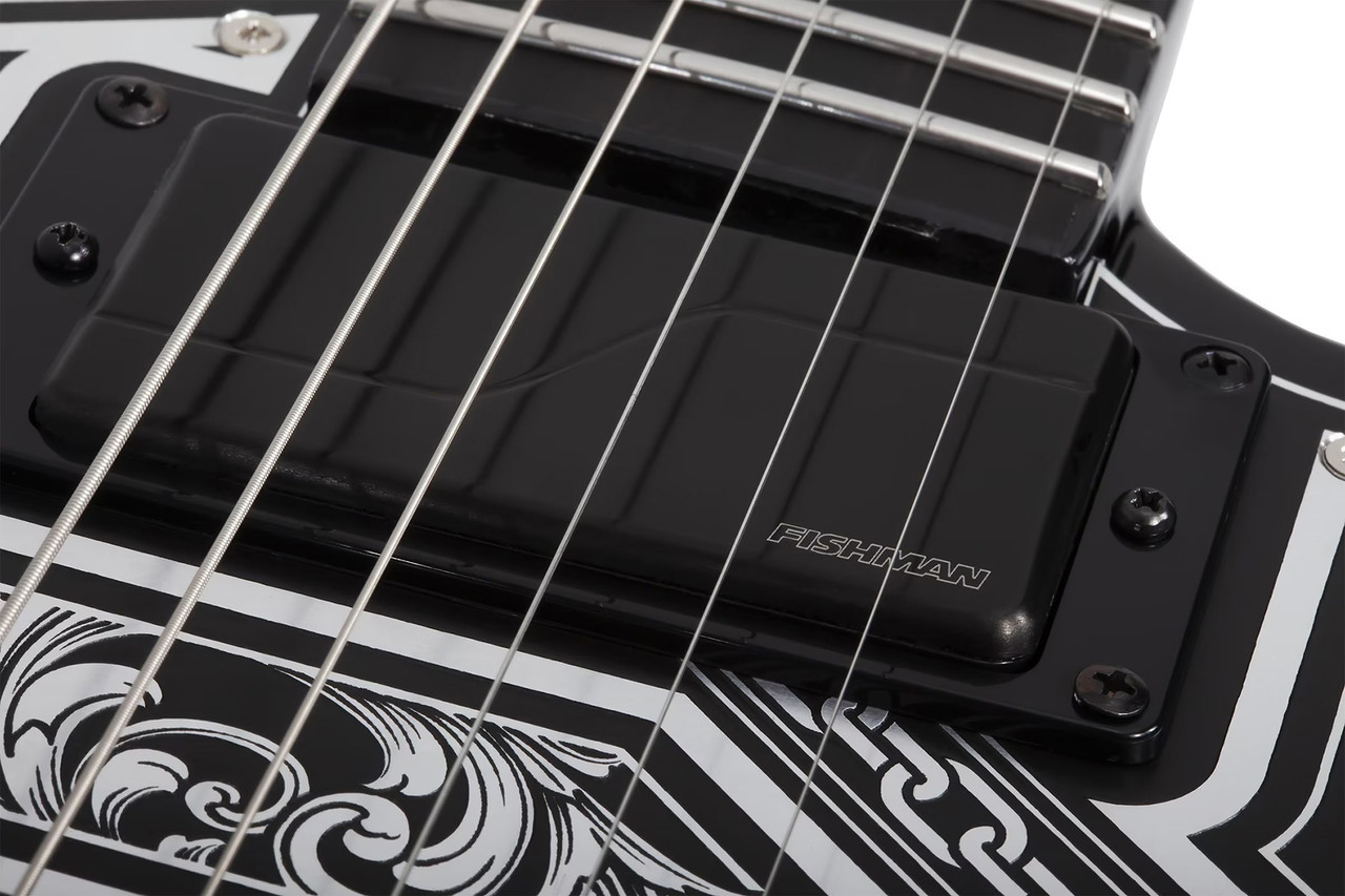Schecter E-1 FR Przym Palladium Electric Guitar - Gloss Black (924) | Musician Madness