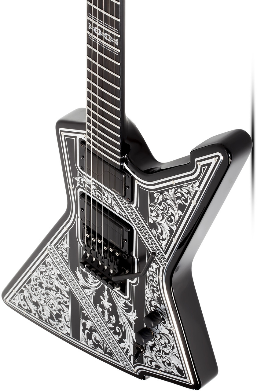 Shop the Schecter E-1 FR Przym Palladium Electric Guitar in Gloss Black (924) at Musician Madness. Floyd Rose performance, modern tone, fast shipping.