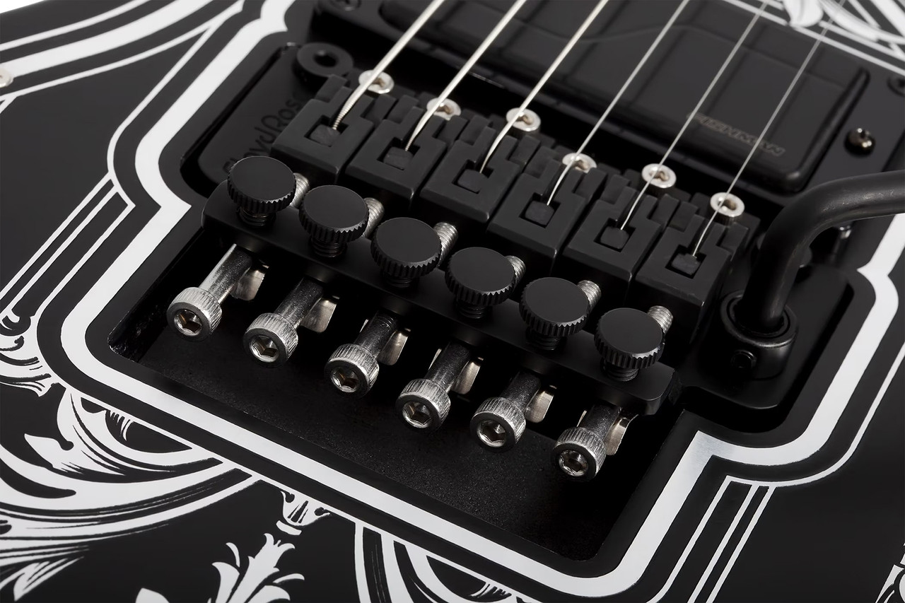 Schecter E-1 FR Przym Palladium Electric Guitar - Gloss Black (924) | Musician Madness