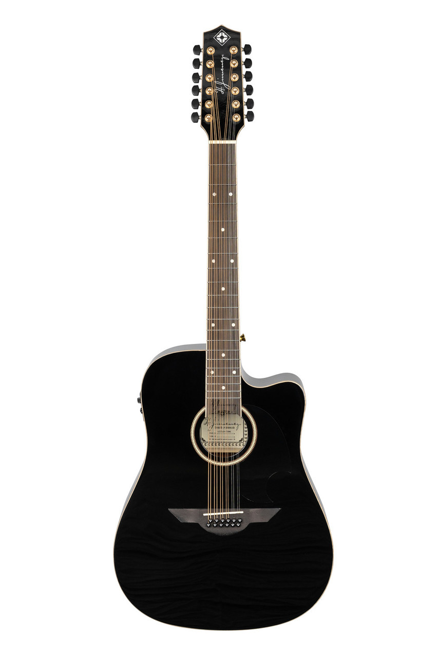 Shop the H. Jimenez Glossy Guitarra Doble 12-String Cutaway Electric in Glossy Black w/ Hardwood Case (LGD1-CEBK) at Musician Madness. Rich tone, stage-ready electronics.