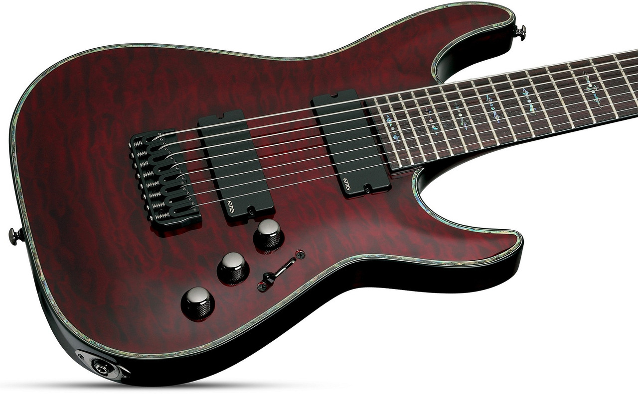 Schecter Hellraiser C-8 Electric Guitar - Black Cherry (103) | Musician Madness