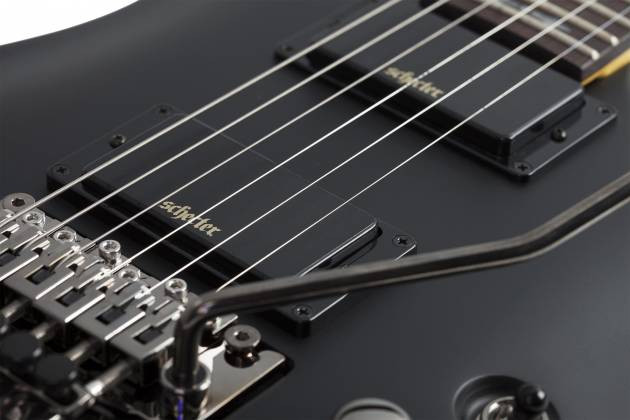 Schecter Demon-6 FR Electric Guitar - Aged Black Satin (3661) | Musician Madness