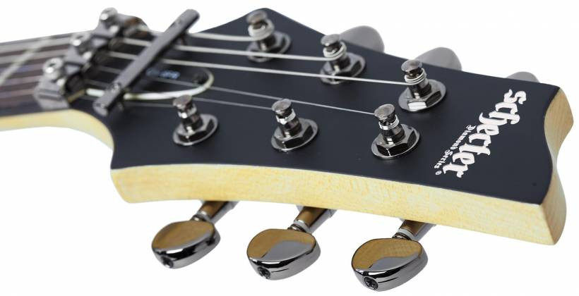 Shop the Schecter Demon-6 FR Electric Guitar in Aged Black Satin (3661) at Musician Madness. Floyd Rose performance, aggressive tone, and fast shipping.