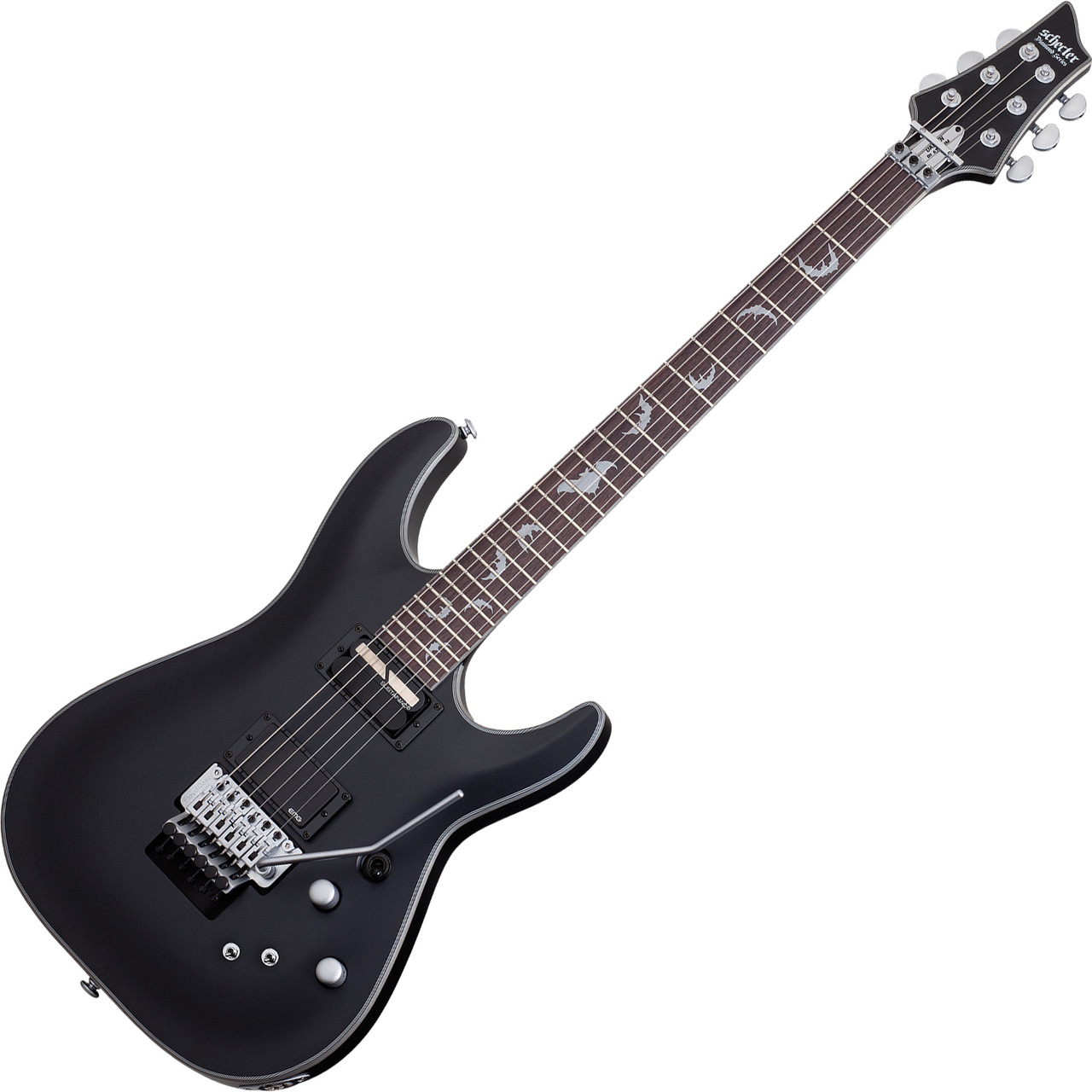 Shop the Schecter Damien Platinum-6 FR S Electric Guitar in Satin Black (1189) at Musician Madness. Sustainiac power, Floyd Rose stability, and aggressive tone.