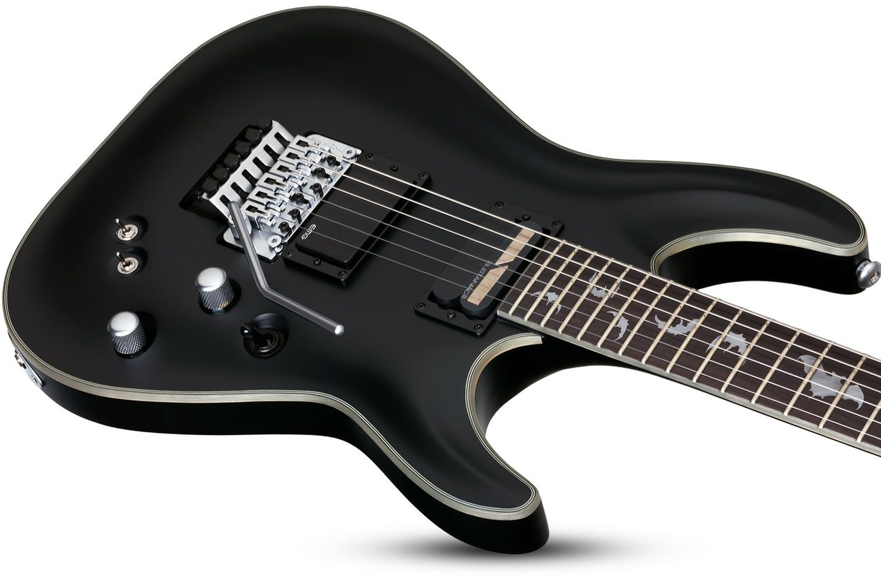 Schecter Damien Platinum-6 FR S Electric Guitar - Satin Black