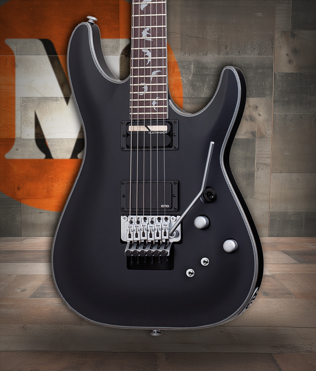 Shop the Schecter Damien Platinum-6 FR S Electric Guitar in Satin Black (1189) at Musician Madness. Sustainiac power, Floyd Rose stability, and aggressive tone.