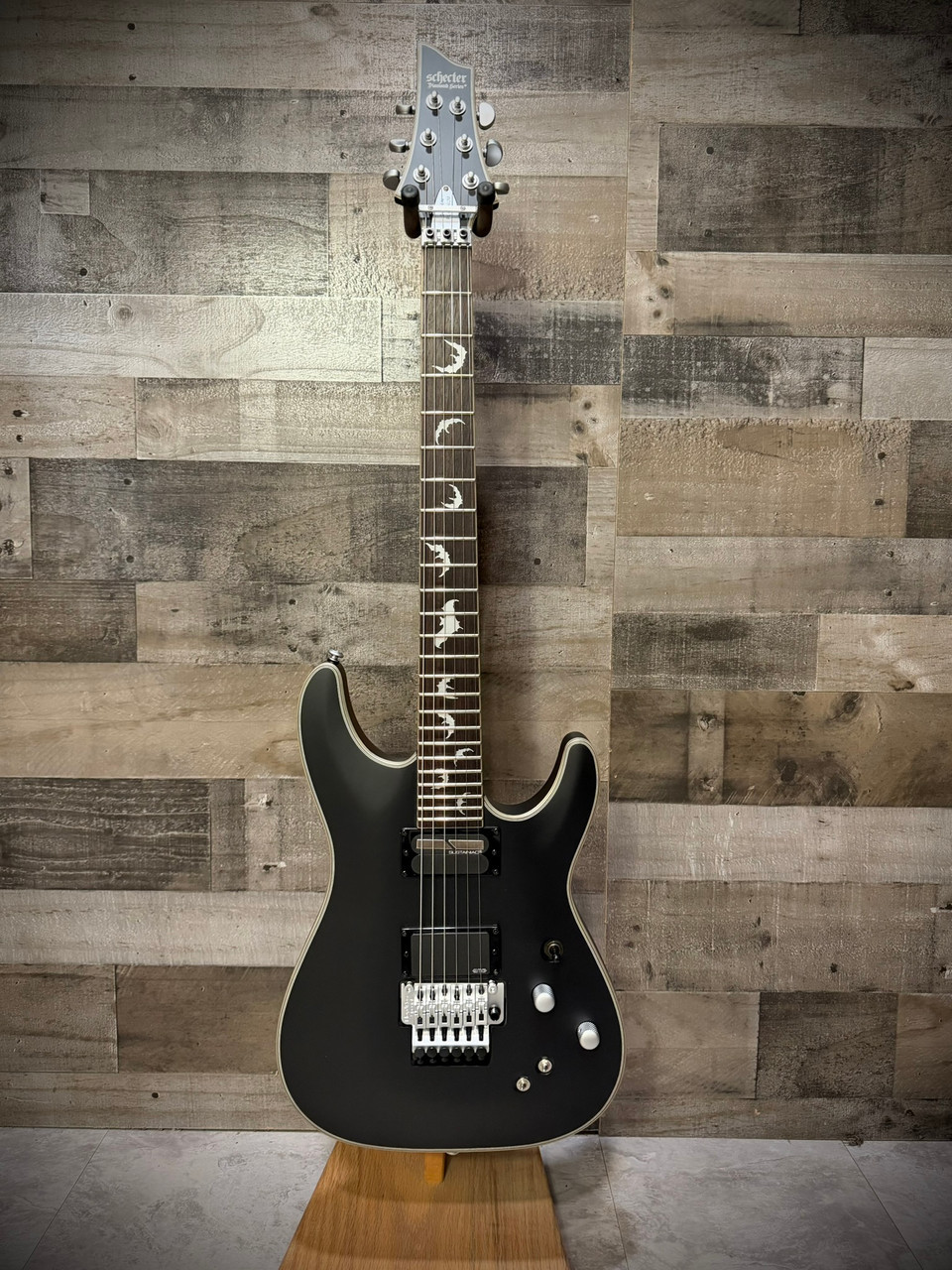 Schecter Damien Platinum-6 FR S Electric Guitar - Satin Black