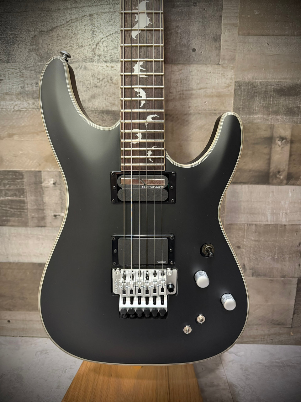 Schecter Damien Platinum-6 FR S Electric Guitar - Satin Black