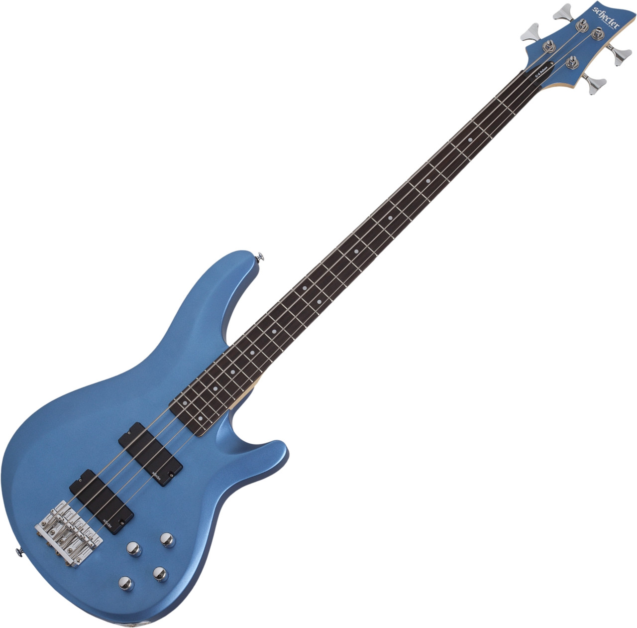 Shop the Schecter C-4 Deluxe Electric Bass in Satin Metallic Light Blue (585) at Musician Madness. Smooth playability, punchy tone, and modern style.