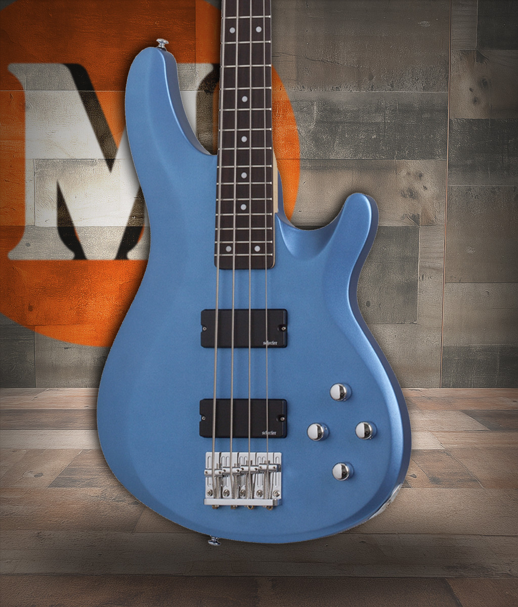 Schecter C-4 Deluxe Electric Bass - Satin Metallic Light Blue (585) | Musician Madness