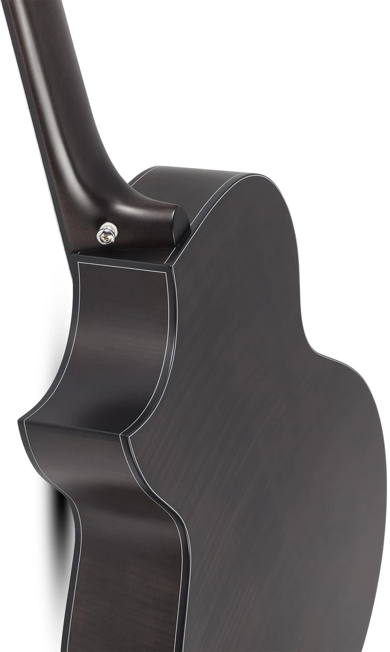 Schecter Orleans Stage-7 Acoustic Electric Guitar - Satin See Thru Black (3709) | Musician Madness