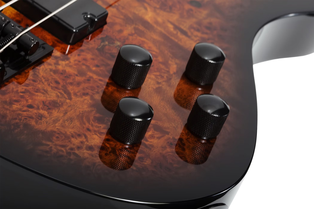 Schecter C-4 Standard Electric Bass - Tobacco Burl (3970) | Musician Madness