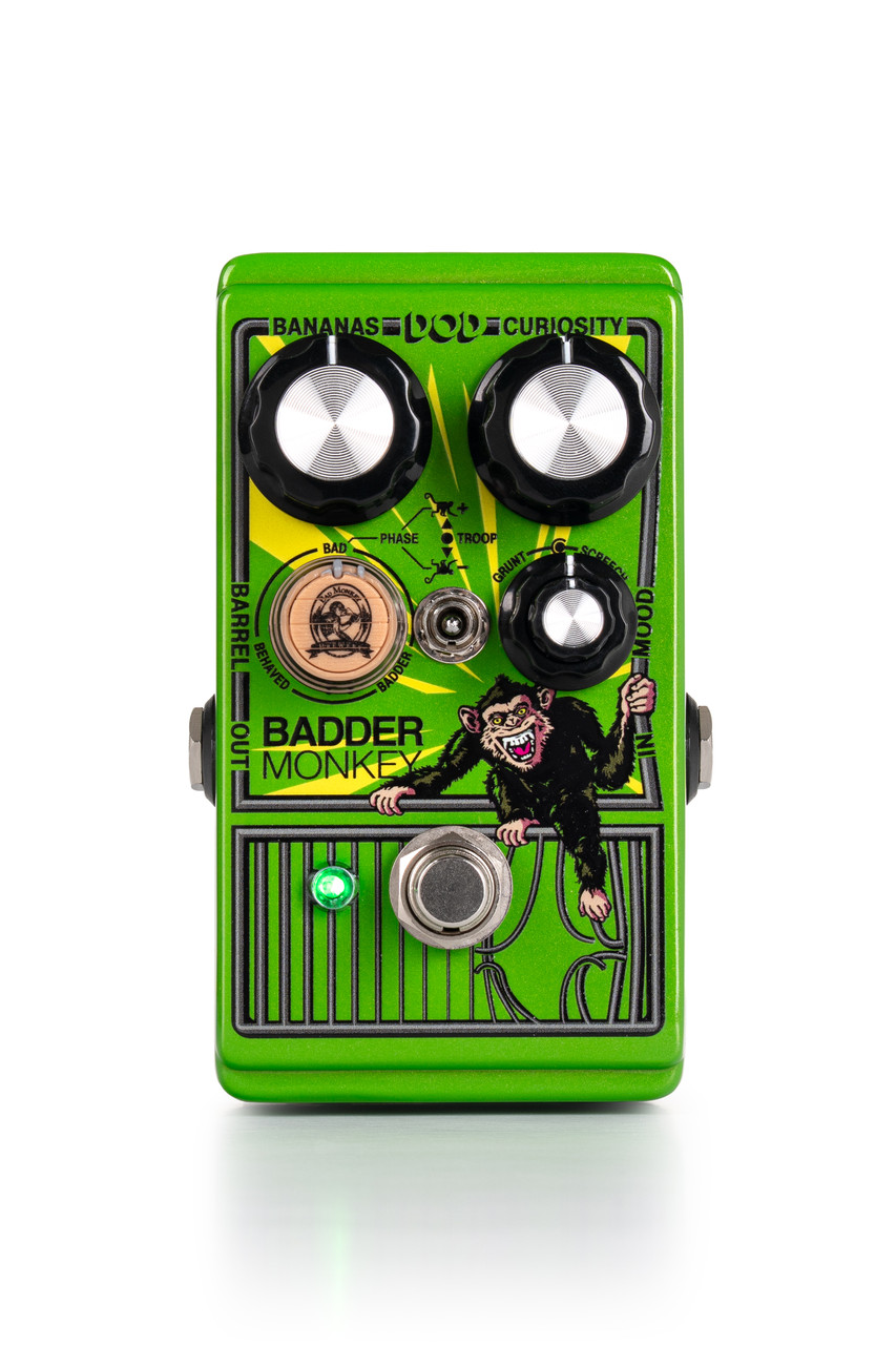 Shop the Digitech DOD Badder Monkey Multi Circuit Overdrive with StagePlate (DOD-BADDERMONKEY-U) at Musician Madness. Classic overdrive tones with modern versatility.