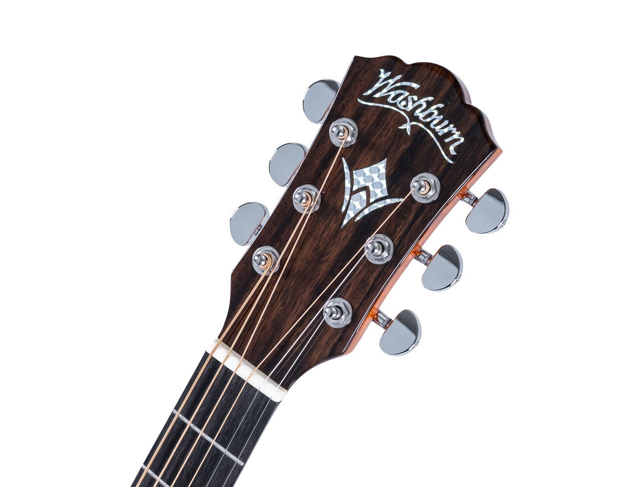 Washburn WCG12FCE Comfort Series Grand Auditorium Cutaway Acoustic Electric Guitar - Cognac Sunburst (WCG12FCE-U) | Musician Madness